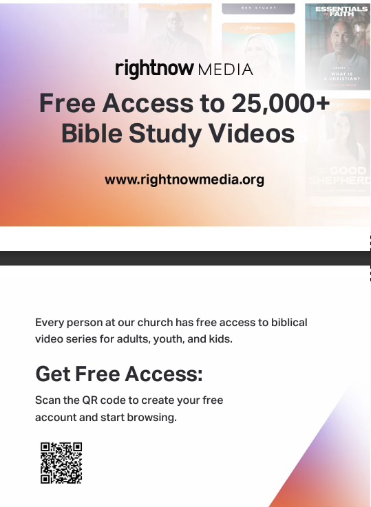 RightNow Media free access to Bible study videos